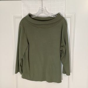 Mountain Lake Women’s Pullover Sweater Forest Green Size XL